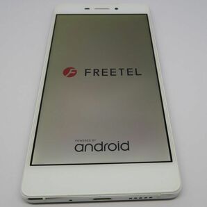 中古品 FREETEL RAIJIN (雷神) 色シルバー アンドロイド SIMフリー スマホ 本体 動作正常の画像1