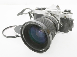 02 07-592507-01 [Y] Nikon ニコン FE ボディ フィルム カメラ レンズ Nikkor 35～70㎜ 1:3.5 札07