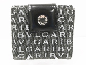 02 67-594330-25 [Y] BVLGARI ブルガリ ロゴマニア Wホック 財布 二つ折り 旭67