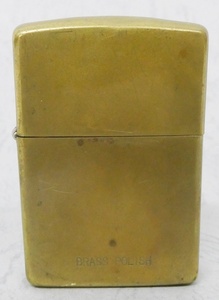 02 68-592997-06 [Y] Zippo ジッポ BRASS POLISH 93年 3月 オイル ライター 喫煙具 旭68