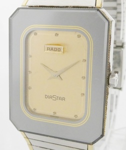 02 68-592421-29 [Y] RADO ラドー DIASTAR ダイヤスター 135.1014.3 V2200 クオーツ 腕時計 ダイアスター 旭68