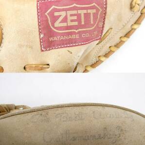 01 07-593495-15 [Y] ゼット ZETT ファースト ミット C-1000 / ルイスビルスラッガー Louisville Slugger グローブ セット 野球 札07の画像3