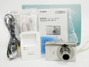 16 39-592333-28 [Y] Canon キヤノン IXY DIGITAL 25 IS PC1262 デジタルカメラ デジカメ 充電器/説明書/箱付き 福39