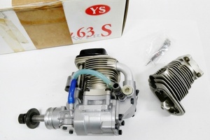 16 82-592133-25 [Y] (6) 山田産業 YS FZ-63S RC エンジン 箱付属 ラジコン パーツ ホビー コレクション 鹿82