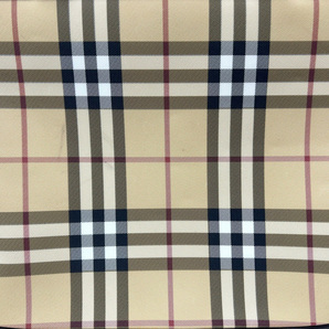 1円スタート 【BURBERRY LONDON バーバリーロンドン】 ノチャチェック トート ハンドバッグ ブラウン キャンバス×レザー カバンの画像9