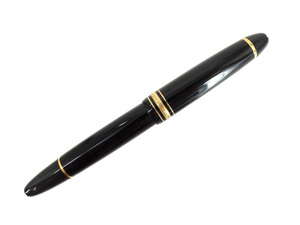 1円スタート 【MONTBLANC モンブラン】 マイスターシュテュック 146 万年筆 ペン ブラック×ゴールド 筆記用具