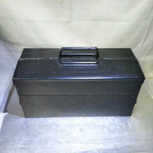 送料無料(３M995)ツールボックス レトロ 工具箱 ビンテージ 道具箱 アンティーク TOOL BOX 2M-350 S.P 汚れ錆あり 中古品 コレクション