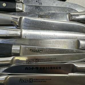 J.A.HENCKELS/ZWILLING/PROCEPT/kaneniro/ KAI / 他 包丁 洋包丁 和包丁 出刃包丁 大量まとめ42点セット★現状品ジャンク扱いの画像5