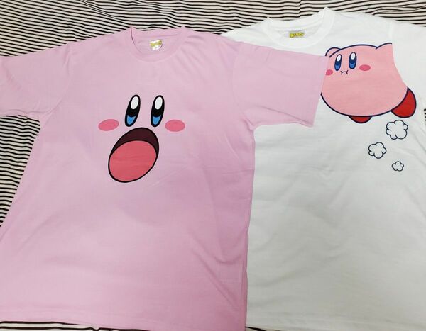 星のカービィ フェイス キャラクターTシャツ サイズL L(2枚セット)