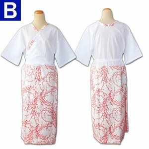 きもの日和●1,000円~[日本製]きものスリップKIMONO SLIP/着物ワンピース肌着(Mサイズ×赤色花柄)hga265(B)M-15[*1][P]