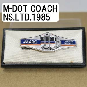 M-DOT COACH NS.LTD.1985 MARC NIPPON SHARYO ネクタイピン タイピン 鉄道グッズ 鉄道