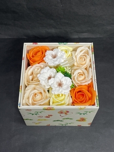 * collector worth seeing preserved flower rose rose flower decoration objet d'art interior collection BOX box attaching ma336