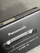 ● コレクター必見 Panasonic パナソニック ポータブルカセットプレーヤー RQ-SX35 カセット プレーヤー ブラック 黒 ma340_画像6