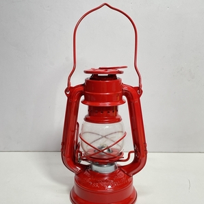 ● コレクター必見 レトロ エバニュー ハリケーンランプ オイルランプ 小型 1.8L 赤 レッド 飾り ディスプレイ 置物 インテリア ma486の画像4