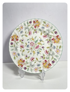 ● コレクター必見 未使用 MINTON HADDON HALL ミントン ハドンホール プレート ボーンチャイナ お皿 花絵柄 洋食器 おしゃれ ma632