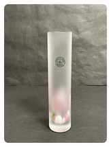 ● コレクター必見 美品 KITAICHI GLASS ガラス製 フラワーベース 花瓶 一輪挿し 高さ約16cm 工芸ガラス インテリア 飾り 置物 ma639_画像1