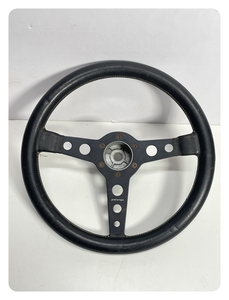 * collector worth seeing rare Vintage MOMO "Momo" steering wheel Pro to tipo black leather diameter approximately 35cm that time thing car collection ma694