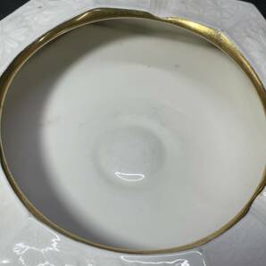 ★コレクター必見 Noritake ノリタケ アイボリーチャイナ 灰皿 陶器製 金彩 喫煙具 タバコグッズ レトロ コレクション T930の画像3