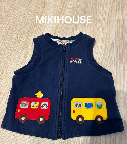 MIKIHOUSE ミキハウス ベスト　ネイビー　80