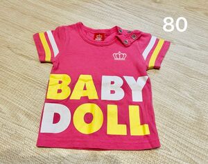 BABYDOLL ベビードール　Tシャツ　半袖　80