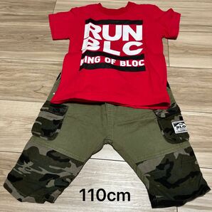 BLOC 110cm Tシャツ ハーフパンツ セット