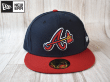 ★未使用品★NEW ERA ニューエラ MLB ATLANTA BRAVES アトランタ・ブレーブス 59FIFTY 7-3/4 61.5cm キャップ 帽子 USモデル J70_画像2