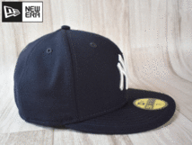 ★未使用品★NEW ERA ニューエラ NY YANKEES ニューヨーク ヤンキース 59FIFTY 7-1/2 59.6cm サイドパッチ キャップ 帽子 USモデル J73_画像4