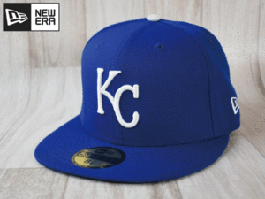 ★未使用品★NEW ERA ニューエラ KANSAS CITY ROYALS ロイヤルズ MLB 59FIFTY 6-7/8 54.9cm フラットバイザー キャップ 帽子 A289