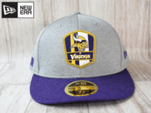 ★未使用品★NEW ERA ニューエラ NFL MINNESOTA VIKINGS バイキングス 59FIFTY Low Profile 7-1/2 59.6cm キャップ 帽子 A336_画像2