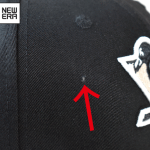 ★未使用品★NEW ERA ニューエラ NHL Pittsburgh Penguins ペンギンズ 9FIFTY M-Lフリーサイズ フラットバイザー キャップ 帽子 USモデル Aの画像3
