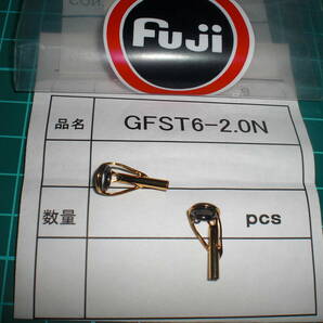 Ｆｕｊi（フジ）富士工業 GFST6-２.０N ゴールドトップガイド ２ヶ ・磯・イカダ・ヘチの画像2