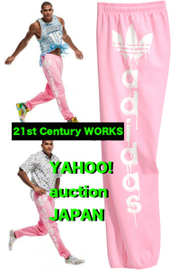adidas Jeremy Scott Jeremy melt Logo pants pink XS