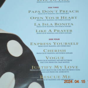 MADONNA マドンナ The Immaculate Collection Europe盤 2枚組 LPレコード : 見開きジャケ仕様 ： 2007年再発盤の画像7