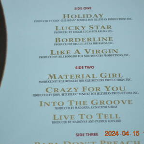 MADONNA マドンナ The Immaculate Collection Europe盤 2枚組 LPレコード : 見開きジャケ仕様 ： 2007年再発盤の画像6