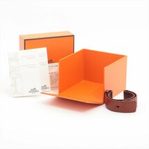 ■ 1円 ～ 正規 中古品 参定22万■ HERMES エルメス ■ バレニア BA1.510 ■箱保 替 ベルト 腕時計 レザー ブラック ブラウン ユニセックス_画像2