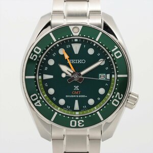 ■ 1円 ～ 正規 中古 美品 参定10.0万■ SEIKO セイコー ■ プロスペックス ダイバー スキューバ SBPK001 ■箱保 ソーラー GMT グリーン 緑