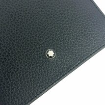 ■ 1円 ～ 正規 美品 参定5.6万■ MONT BLANC モンブラン ■ マイスターシュテュック ソフトグレイン ウォレット ■ 二つ折り 財布 札入れ_画像4