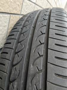 タイヤホイールセット×2本セット　155/80R-13 79S ヨコハマタイヤブルーアース　アルミ付き