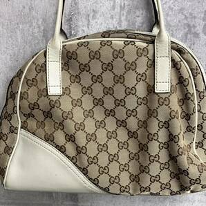 GUCCI グッチ GGキャンバス トートバッグ ハンドバッグ インターロッキング ベージュ/アイボリー レディース 211980 497717の画像2