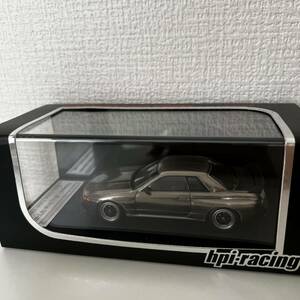 未使用 hpiracing NISSAN Skyline GT-R (R32) Black Metal Polish Model 8219ミニカー 1/43スケール