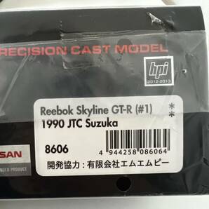 未使用 hpiracing NISSAN Reebok Skyline GT-R(#1) 1990 JTC Suzuka 8606 ミニカー 1/43スケールの画像5