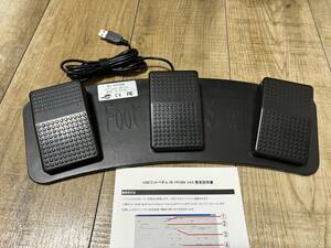 RouteR ルートアール RI-FP3BK-A USB3連フットペダルスイッチ