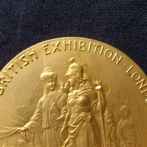 日英博覧会 明治43年 JAPAN-BRITISH EXHIBITION・LONDON・1910 GOLD MEDAL メダル 金碑 金メダル 共箱 当時物の画像4