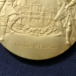 日英博覧会 明治43年 JAPAN-BRITISH EXHIBITION・LONDON・1910 GOLD MEDAL メダル 金碑 金メダル 共箱 当時物の画像7