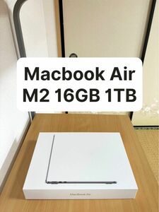 Macbook Air M2 16GB 1TB バッテリー100% [美品]