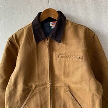 80s USA製 Dickies ダック ワーク ジャケット 42/44 ブランケット ライナー デトロイト ディッキーズ ビンテージ_画像3