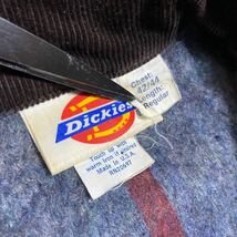 80s USA製 Dickies ダック ワーク ジャケット 42/44 ブランケット ライナー デトロイト ディッキーズ ビンテージ_画像7