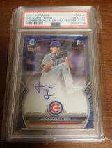 【PSA10】2023 Bowman Chrome Jackson Ferris 1st Bowman Prospect Blue Crater Refractor Auto Autograph /150 Los Angeles Dodgers_画像1