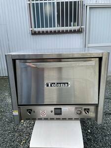 中古厨房 Tolona Japan トロナジャパン 卓上 業務用 電気 ピザオーブン 電気ピザ釜 TJ-M285 三相 200V 2段 石床窯 W570×D640×H460mm