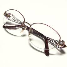 ◆Banerina バネリーナ 眼鏡 BA-1025 チタン製 52□17-136 レンズ度入り ワインレッド系 日本製 MADE IN JAPAN EYEWEAR レディース メガネ_画像8